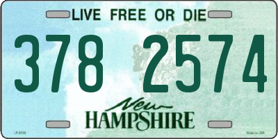 NH license plate 3782574