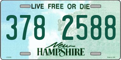 NH license plate 3782588