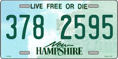 NH license plate 3782595