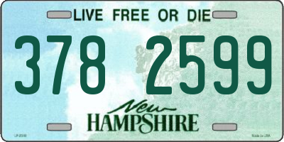 NH license plate 3782599