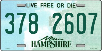 NH license plate 3782607