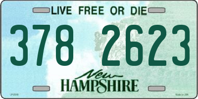 NH license plate 3782623