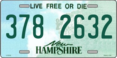 NH license plate 3782632