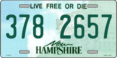 NH license plate 3782657