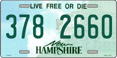 NH license plate 3782660