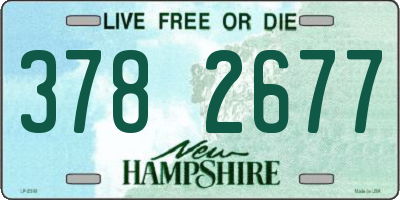 NH license plate 3782677