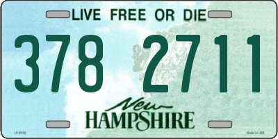 NH license plate 3782711