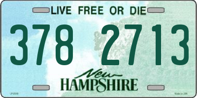 NH license plate 3782713