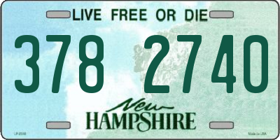 NH license plate 3782740
