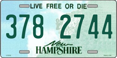 NH license plate 3782744