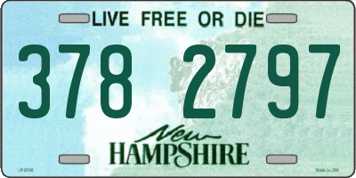 NH license plate 3782797