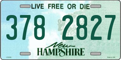 NH license plate 3782827