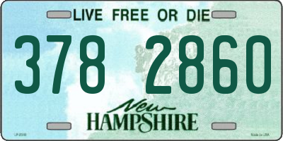 NH license plate 3782860