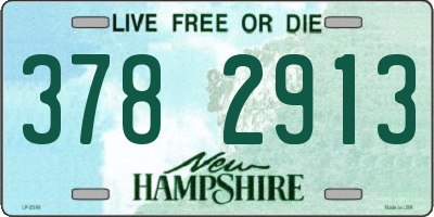 NH license plate 3782913
