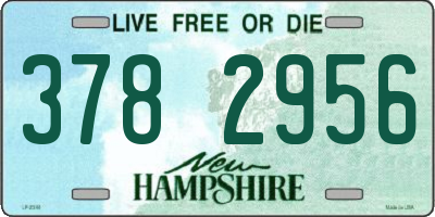 NH license plate 3782956