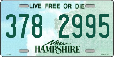 NH license plate 3782995