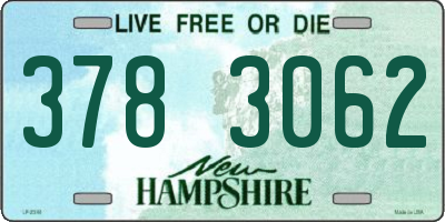 NH license plate 3783062