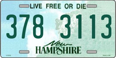 NH license plate 3783113