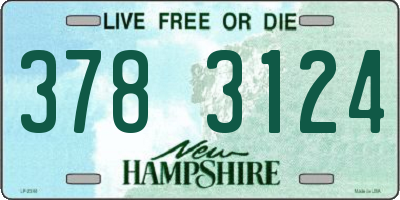 NH license plate 3783124