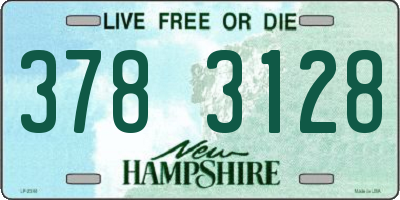 NH license plate 3783128