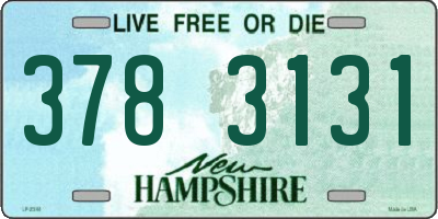 NH license plate 3783131