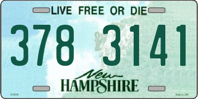 NH license plate 3783141