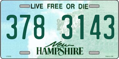 NH license plate 3783143