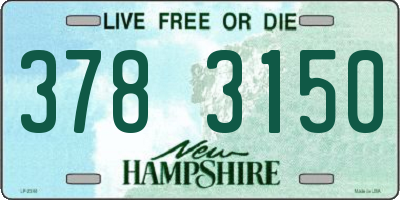 NH license plate 3783150