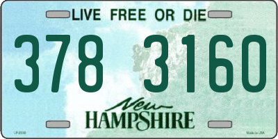 NH license plate 3783160