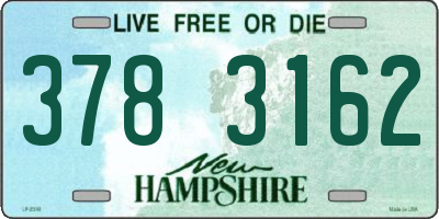 NH license plate 3783162