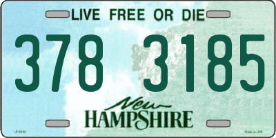 NH license plate 3783185