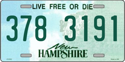 NH license plate 3783191