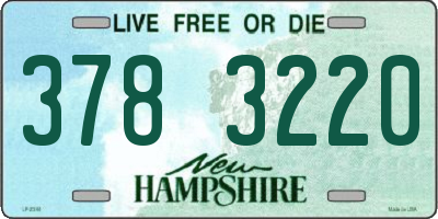 NH license plate 3783220