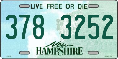 NH license plate 3783252