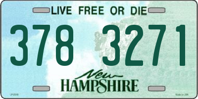 NH license plate 3783271