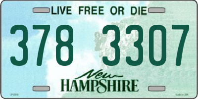 NH license plate 3783307