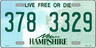 NH license plate 3783329