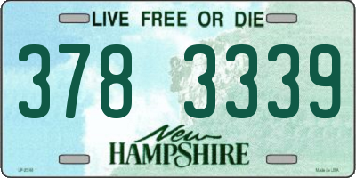 NH license plate 3783339