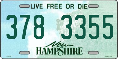 NH license plate 3783355