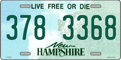 NH license plate 3783368