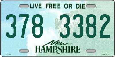 NH license plate 3783382