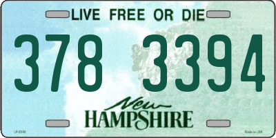 NH license plate 3783394
