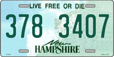 NH license plate 3783407