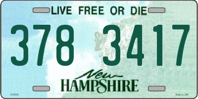 NH license plate 3783417