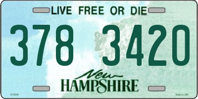 NH license plate 3783420