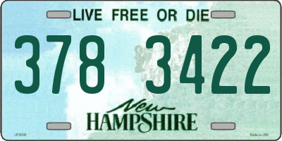 NH license plate 3783422