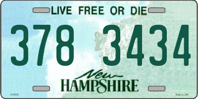 NH license plate 3783434