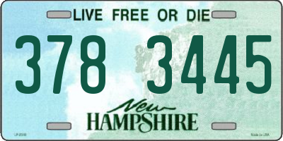 NH license plate 3783445