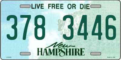NH license plate 3783446