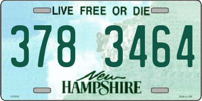 NH license plate 3783464